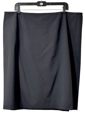 Lafayette 148 New York Black Pencil Skirt Size 18W